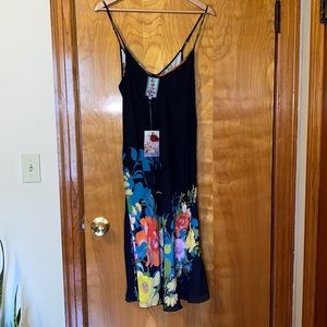 Johnny Was reversible silk slip dress